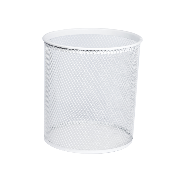 Round waste bin, color white, 21 l