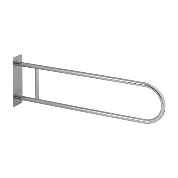 Stainless steel hand rail, solid, length 900 mm, polished