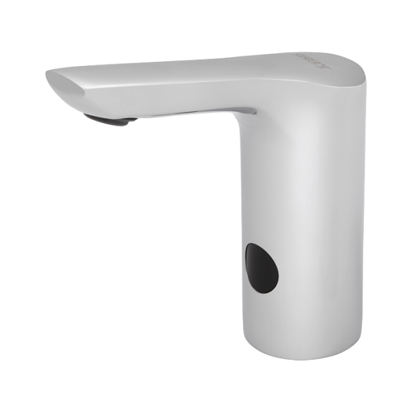 Automatic washbasin tap for cold and hot water, 6 V