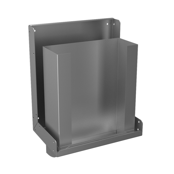 Behind mirror stainless steel paper towel dispenser