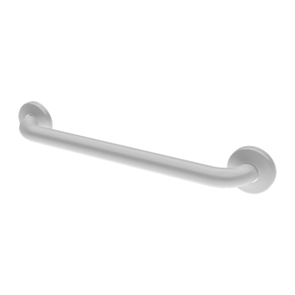 Steel grab bar universal, fixed, length 537 mm, white colour - Komaxit