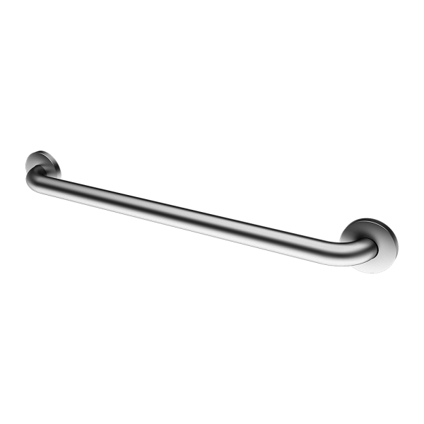 Stainless steel universal, solid hand rail, length 690 mm, brushed
