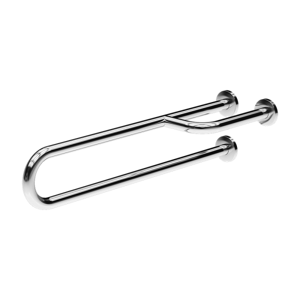 Stainless steel solid hand rail, length 800 mm, polished