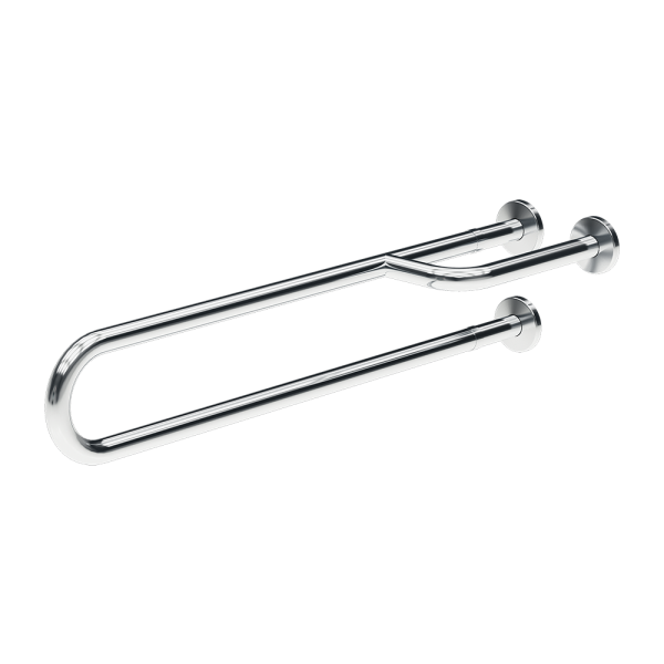 Stainless steel grab bar, fixed, length 900 mm, polished