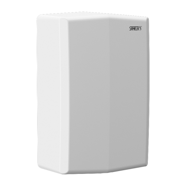 Automatic hand dryer, white