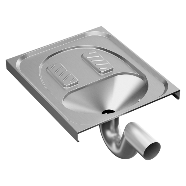 Stainless steel squatting pan