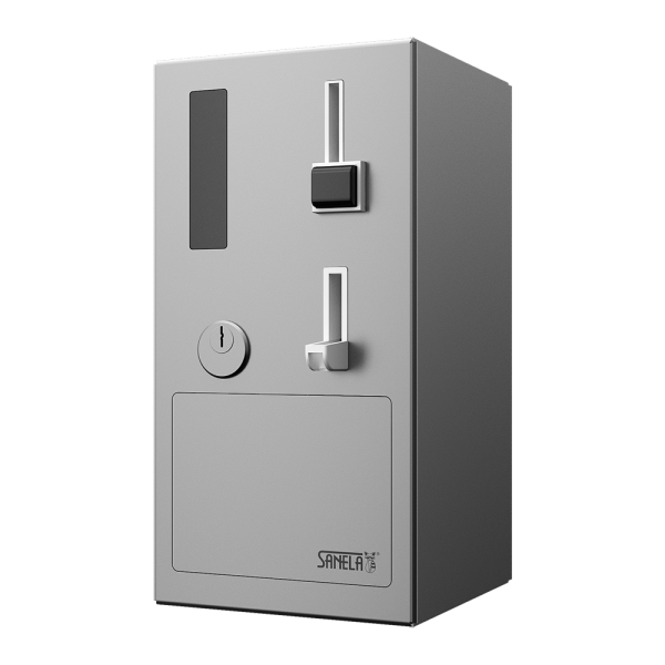 Coin and token machine for door opening with GSM module, 24V DC