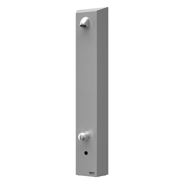 Stainless steel automatic shower panel with a mixer, 6 V