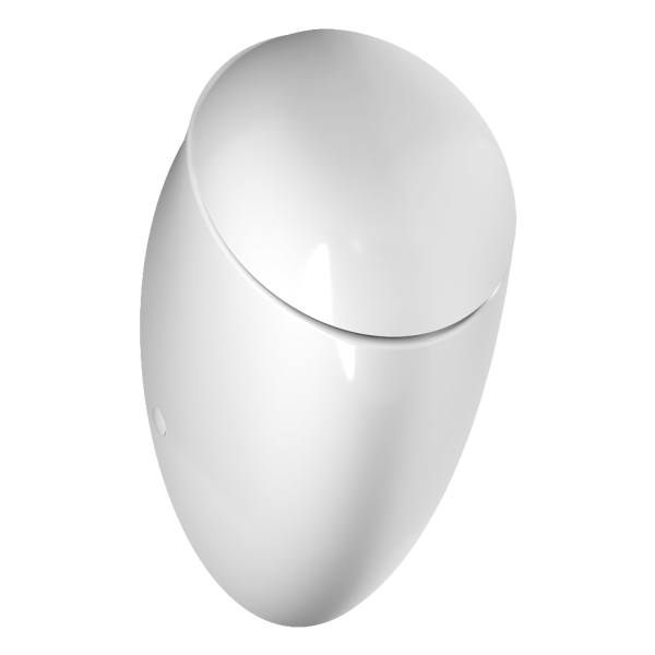 Urinal Alessi with cover, with a radar flushing unit and integrated power supply, 230 V AC